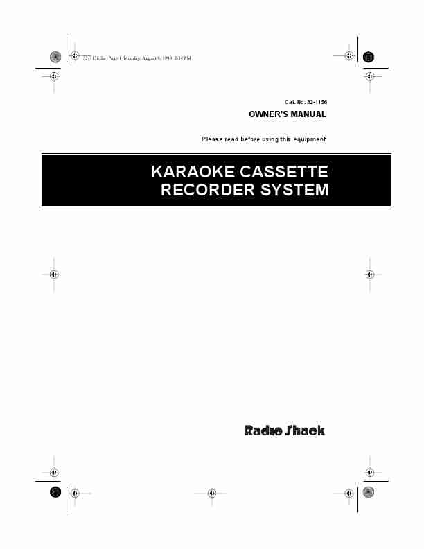 Radio Shack Karaoke Machine 32-1156-page_pdf